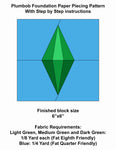 Sims Plumbob Foundation Paper Piecing Pattern (FREE) PDF