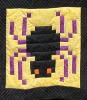 Pixelated Halloween Quilt a Long Block 11 - Spider