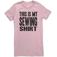 This is My Sewing Shirt Women's Cut Black Lettering T-Shirt
