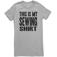 This is My Sewing Shirt Women's Cut Black Lettering T-Shirt