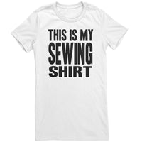 This is My Sewing Shirt Women's Cut Black Lettering T-Shirt