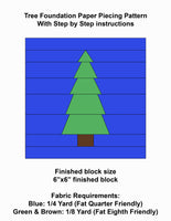 Tree Foundation Paper Piecing Pattern PDF