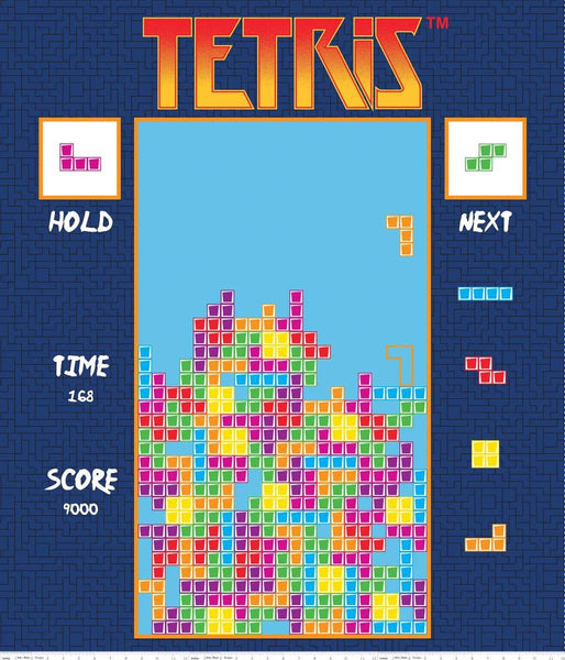 Tetris Fabric Panel, Riley Blake