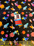 Cats in Spaaace fabric from Animals in Spaaace Collection 60 inches WIDE!