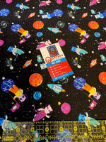 Pandas in Spaaace fabric from Animals in Spaaace Collection 60 inches WIDE!