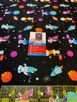Dogs in Spaaace fabric from Animals in Spaaace Collection 60 inches WIDE!