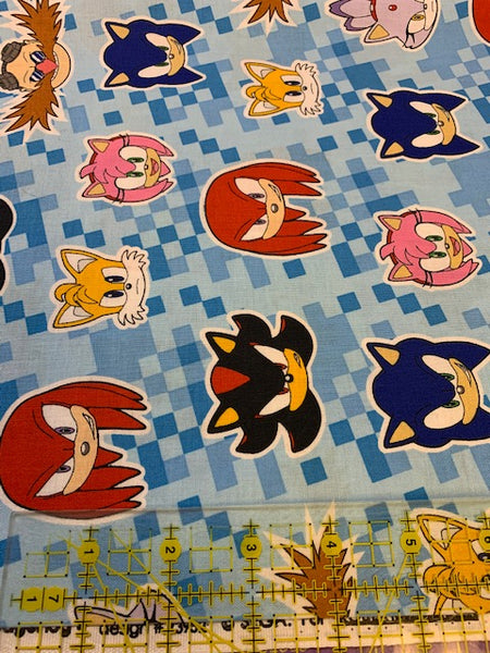 Sonic the Hedgehog Fabric, Robert Kaufman