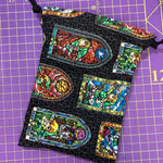 Legend of Zelda Stained Glass Black Dice Bag