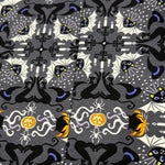 Haunted House Cats Hats & Bats Fabric, Lewis & Irene