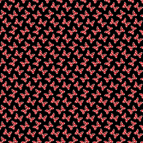 Minnie Mouse Bows Dot Couture Fabric, Camelot